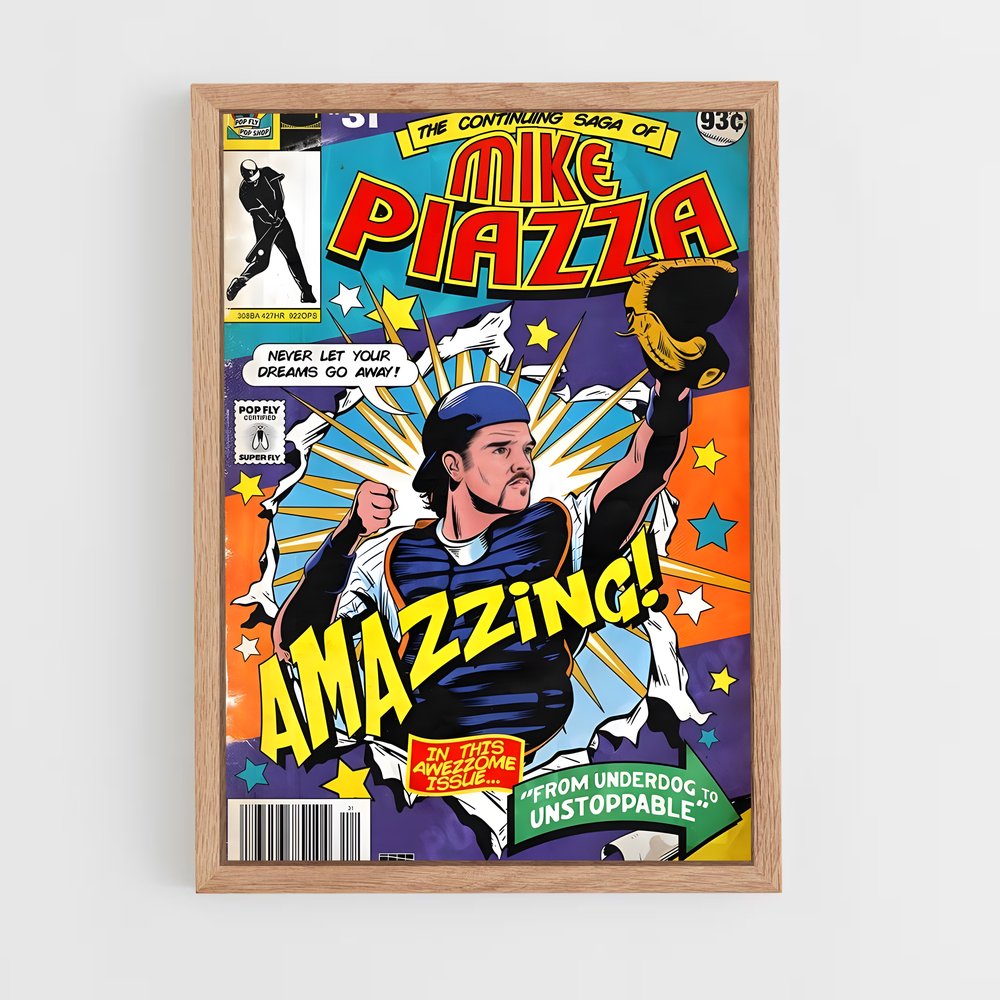 Poster Mike Piazza: The Hero at Bat – affiche Baseball (vue 4)